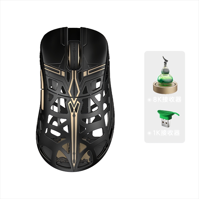 WLMOUSE Sword X Black Gold(剣来コラボモデル) Omron Opticals Switch