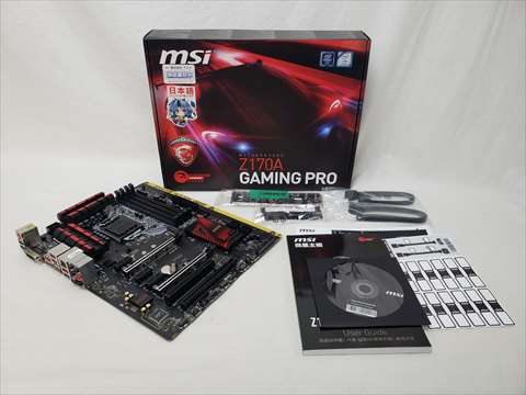 Z170A GAMING PRO 各サイトで併売につき売切れのさいはご容赦願います。