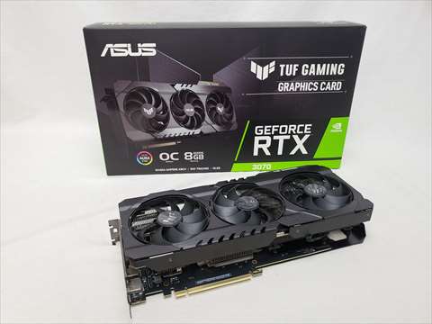TUF-RTX3070-O8G-GAMING 各サイトで併売につき売切れのさいはご容赦願います。