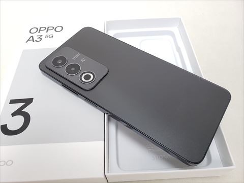 OPPO A3 5G ブラック /CPH2639 【国内版 SIMFREE】 各サイトで併売につき売切れのさいはご容赦願います。