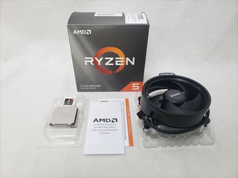 Ryzen 5 3600 With Wraith Spire cooler (6C12T/3.6GHz（4.2）/65W/Total Cache 36MB) 各サイトで併売につき売切れのさいはご容赦願います。