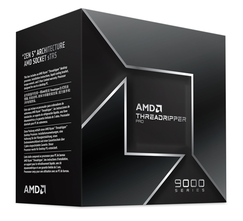 AMD Ryzen Threadripper Pro 9975WX BOX W/O cooler (32C64T、4.0GHz、350W)