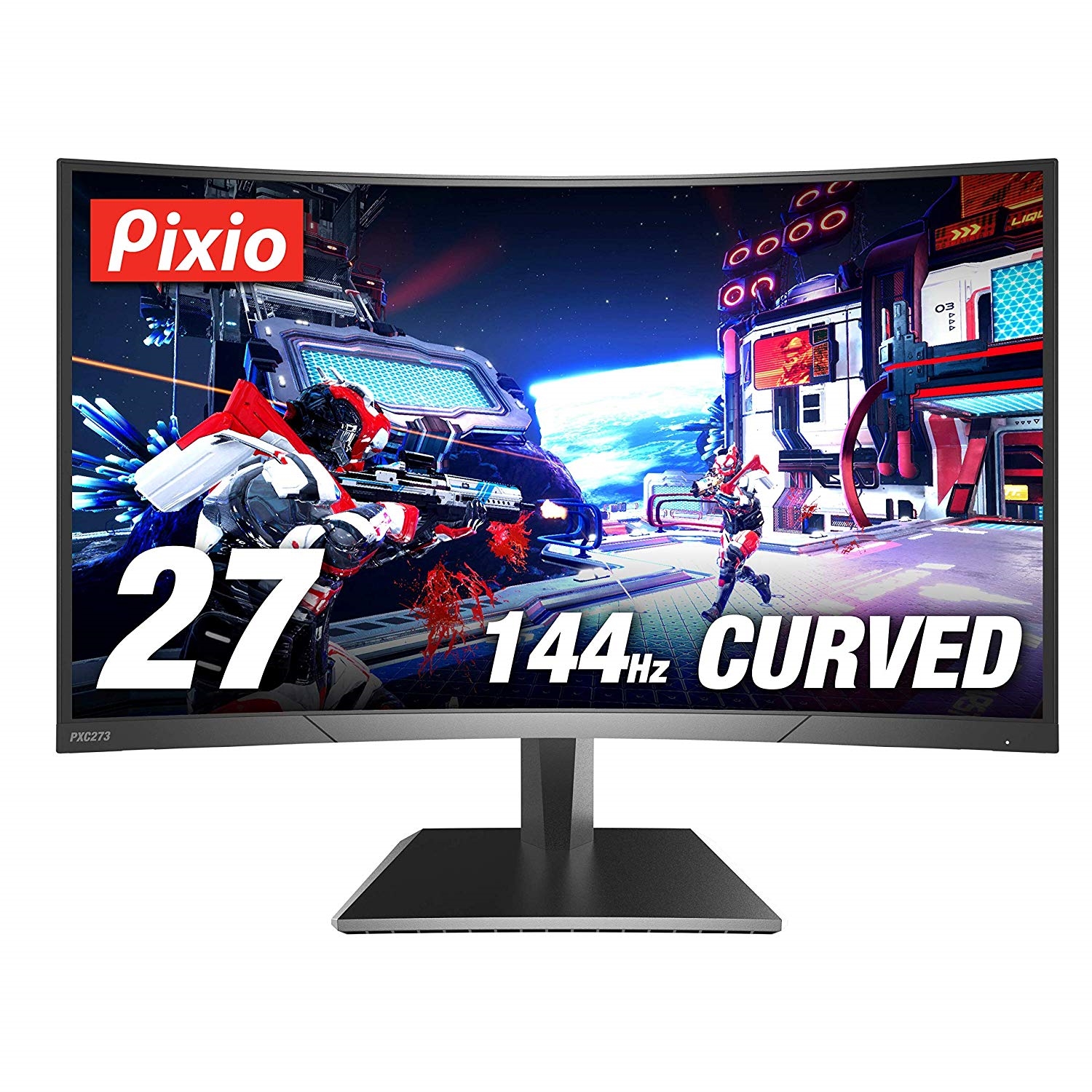 Pxc273 Pixio モニター 27 インチ 1920x1080 Fhd Va 144hz 湾曲