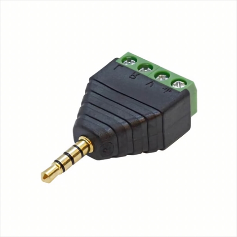 A-354A 3．5mm 4極ターミナル オス ☆6個まで￥250クリックポスト対応可能！