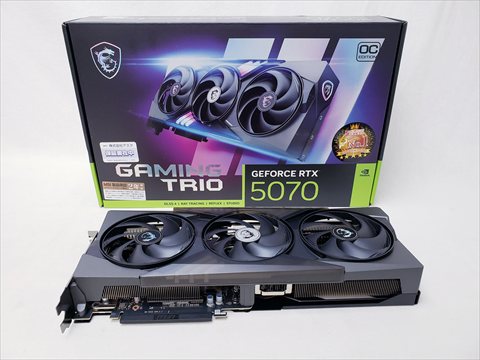 [保証確認] GeForce RTX 5070 12G GAMING TRIO OC 各サイトで併売につき売切れのさいはご容赦願います。