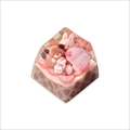 KEYMOJI Animal Ice Cream Artisan Keycap for Cherry MX Switches Strawberry
