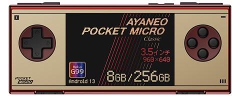 AYANEO POCKET MICRO-Classic 国内正規版 レトロゴールド 8GB/256GB AYAPKM-C-G998256G