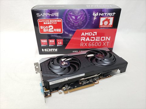 SAP-NITROPRX6600XTOC8GB/11309-01-20G SAPPHIRE NITRO+ Radeon RX 6600 XT GAMING OC 8G GDDR6 各サイトで併売につき売切れのさいはご容赦願います。