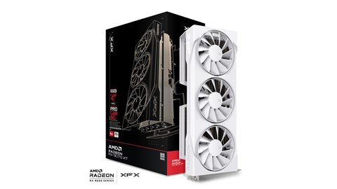 RX-97TSWF3W9-GP/E XFX Swift AMD Radeon RX 9070XT White Triple Fan Gaming Edition
