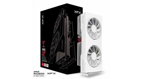 RX-96TSW8GWQ-GP/E XFX Swift AMD Radeon RX 9060XT OC White Dual Fan Gaming Edition with 8GB