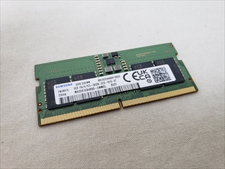 262Pin 5600(PC5-44800) 8GB DDR5 S.O.DIMM 各サイトで併売につき売切れのさいはご容赦願います。