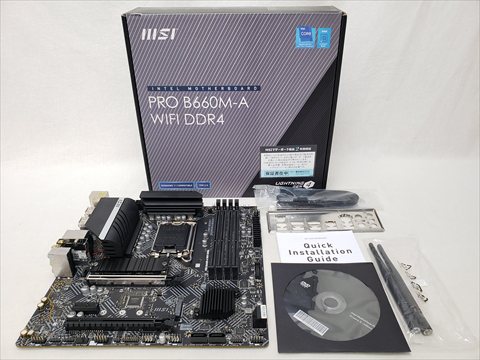 PRO B660M-A WIFI DDR4 各サイトで併売につき売切れのさいはご容赦願います。