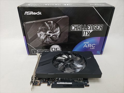 Intel Arc A380 Challenger ITX 6GB OC 各サイトで併売につき売切れのさいはご容赦願います。