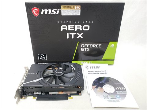 GeForce GTX 1660 Ti AERO ITX 6G OC 各サイトで併売につき売切れのさいはご容赦願います。