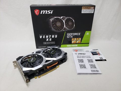 GeForce GTX 1660 SUPER VENTUS XS OC 各サイトで併売につき売切れのさいはご容赦願います。