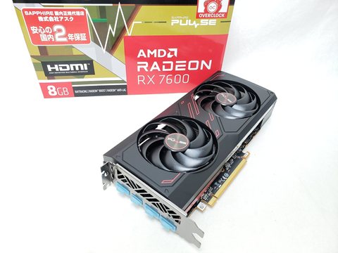 SAP-PULSERX7600-8GB/11324-01-20G SAPPHIRE PULSE RADEON RX 7600 GAMING 8GB GDDR6 各サイトで併売につき売切れのさいはご容赦願います。