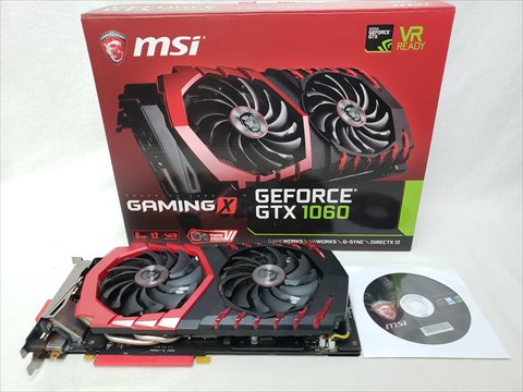 GeForce GTX 1060 GAMING X 6G 各サイトで併売につき売切れのさいはご容赦願います。