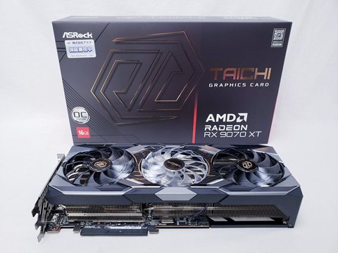 [保証確認] RX 9070 XT Taichi 16GB OC (RX9070XT TC 16GO) 各サイトで併売につき売切れのさいはご容赦願います。