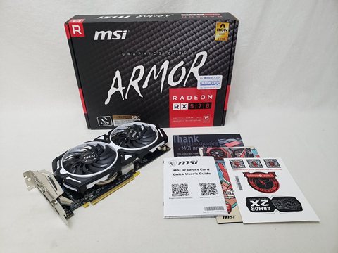 Radeon RX 570 ARMOR 8G J 各サイトで併売につき売切れのさいはご容赦願います。