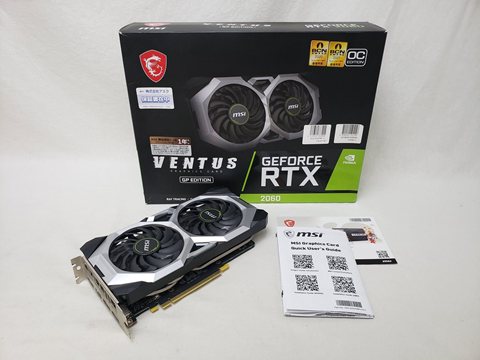 GeForce RTX 2060 VENTUS GP OC 各サイトで併売につき売切れのさいはご容赦願います。