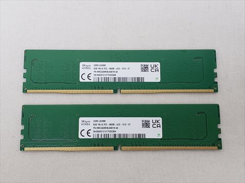 PC5-38400(DDR5 4800) 8GB x2 /バルク 各サイトで併売につき売切れのさいはご容赦願います。