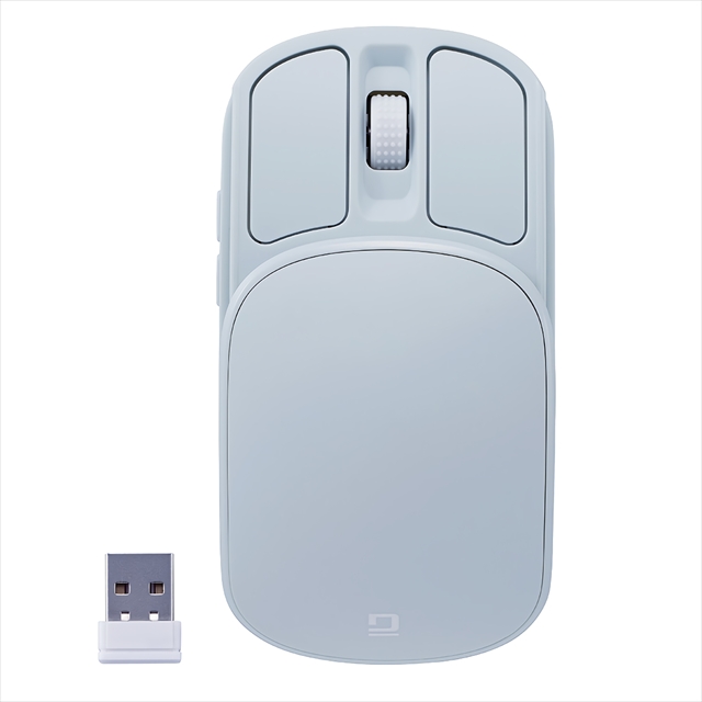 Digio2 MUS-RKF235MT ミント 無線充電式スライド静音5ボタンBlueLEDマウス