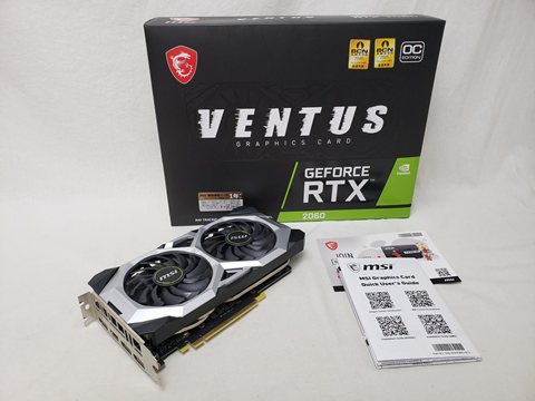 GeForce RTX 2060 VENTUS 12G OC 各サイトで併売につき売切れのさいはご容赦願います。