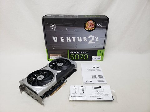 GeForce RTX 5070 12G VENTUS 2X OC 各サイトで併売につき売切れのさいはご容赦願います。