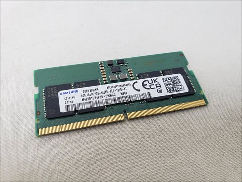 262Pin 5600(PC5-44800) 8GB DDR5 S.O.DIMM 各サイトで併売につき売切れのさいはご容赦願います。
