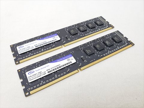 PC3-12800(DDR3 1600) 2GB x2枚組 各サイトで併売につき売切れのさいはご容赦願います。