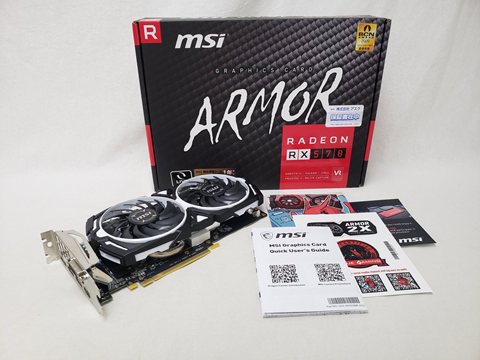 Radeon RX 570 ARMOR 8G J 各サイトで併売につき売切れのさいはご容赦願います。