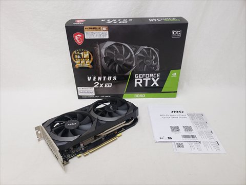 GeForce RTX 3060 VENTUS 2X XS 12G OC 各サイトで併売につき売切れのさいはご容赦願います。