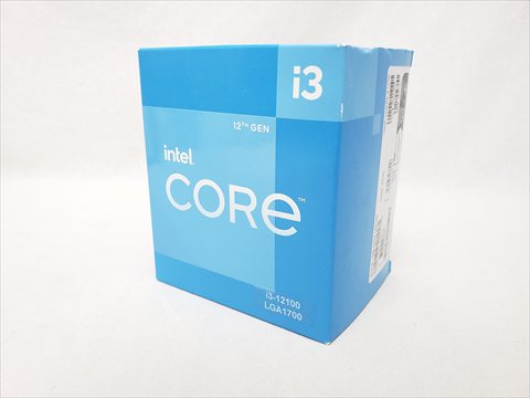 Core i3-12100 BOX (P-core 4(3.3GHz)/8スレッド/Single P Turbo(4.3GHz)/Smart Cache 12MB/TDP60W 各サイトで併売につき売切れのさいはご容赦願います。