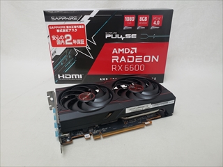 SAP-PULSERX6600-8GB/11310-01-20G SAPPHIRE PULSE Radeon RX 6600 8GB GDDR6 各サイトで併売につき売切れのさいはご容赦願います。