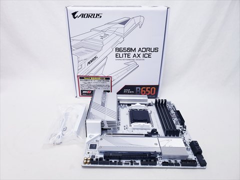 B650M AORUS ELITE AX ICE 各サイトで併売につき売切れのさいはご容赦願います。