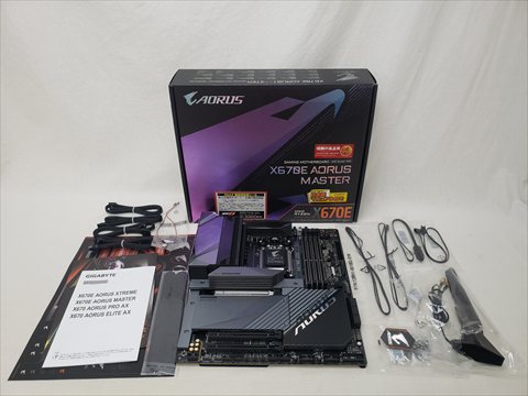 X670E AORUS MASTER rev.1.0 各サイトで併売につき売切れのさいはご容赦願います。