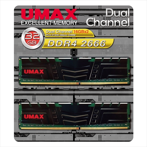 UM-DDR4D-2666-32GBHS ヒートシンクあり　☆1個まで￥300ネコポス対応可能！