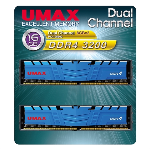 UM-DDR4D-3200-16GBHS ヒートシンクあり　☆1個まで￥300ネコポス対応可能！