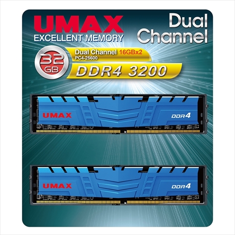 UM-DDR4D-3200-32GBHS ヒートシンクあり　☆1個まで￥300ネコポス対応可能！