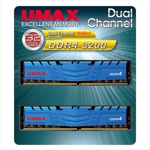UM-DDR4D-3200-32GBHS ヒートシンクあり　☆1個まで￥250クリックポスト対応可能！