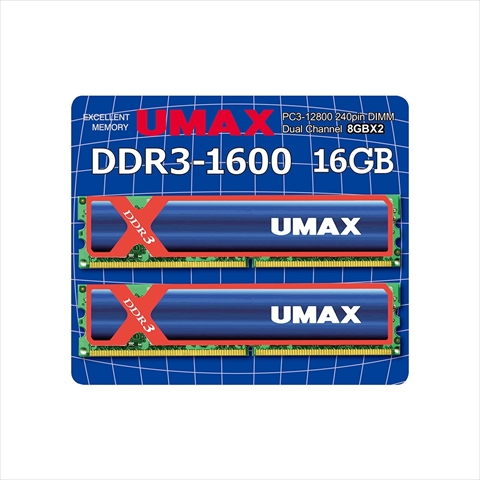 UM-DDR3D-1600-16GBHS ヒートシンクあり　☆1個まで￥250クリックポスト対応可能！
