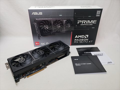 [保証確認]PRIME-RX9070XT-O16G 各サイトで併売につき売切れのさいはご容赦願います。