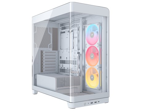 FRAME 4500X LX-R RGB iCUE LINK Panoramic Glass Mid-Tower, White (CC-9011317-WW)