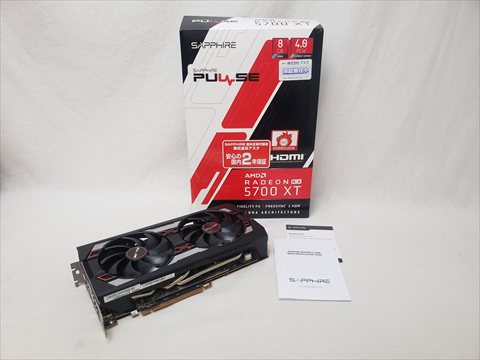 SAPPHIRE PULSE RADEON RX 5700 XT 8G GDDR6 OC W/ BP (UEFI) SAP-RX5700XTPULSE8G/11293-01-20G 各サイトで併売につき売切れのさいはご容赦願います。