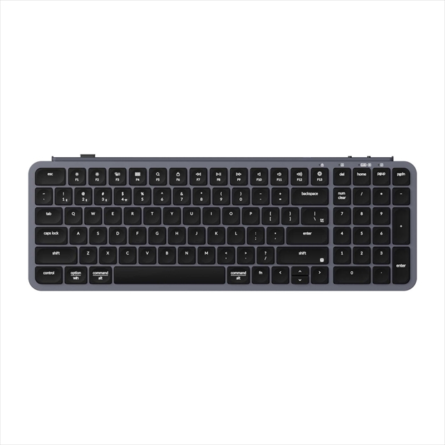 B2P-K1-US Keychron B2 Pro ウルトラスリム ワイヤレスキーボード - US配列（テンキー付） / シザースイッチ（本体カラー：スペースグレー）