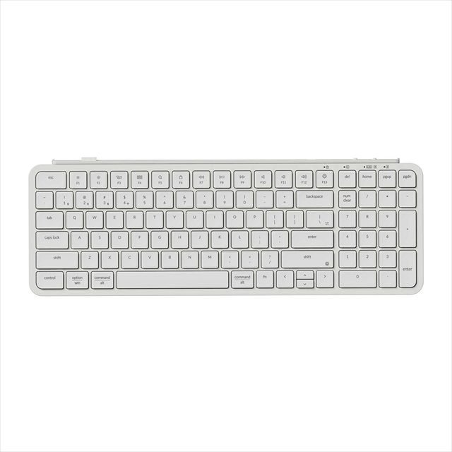 B2P-K8-US Keychron B2 Pro ウルトラスリム ワイヤレスキーボード - US配列（テンキー付） / シザースイッチ（本体カラー：アイボリーホワイト）
