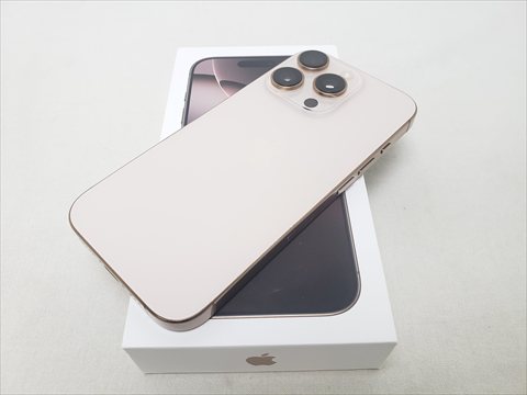 iPhone16 Pro 128GB デザートチタニウム /MYMX3J/A 【国内版 SIMFREE】 各サイトで併売につき売切れのさいはご容赦願います。