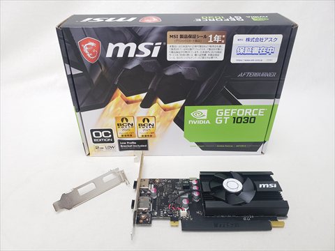 GeForce GT 1030 2GD4 LP OC 各サイトで併売につき売切れのさいはご容赦願います。