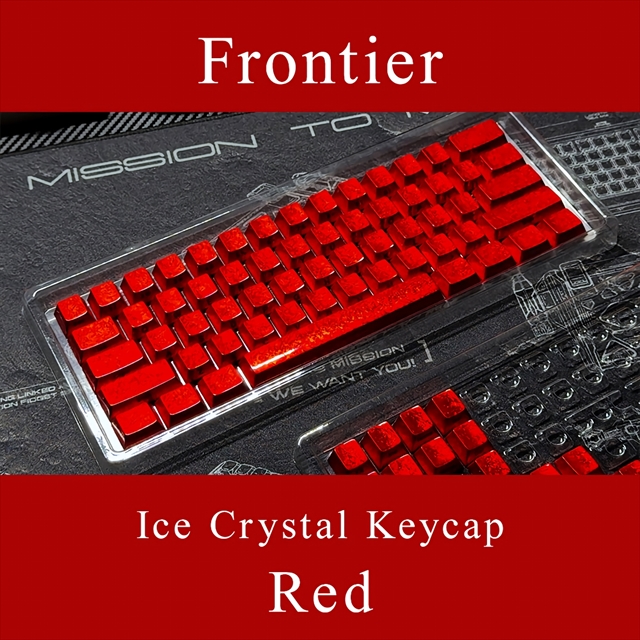 Frontier Ice Crystal Keycap Red