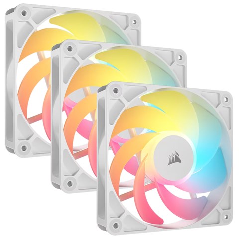 RS120-R ARGB WHITE Triple Reverse Fans (CO-9050197-WW)